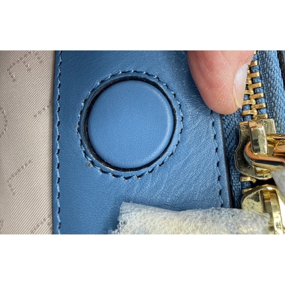 Radley London Dukes Place Open Blue Leather Medium Satchel Crossbody Bag - Picture 9 of 16